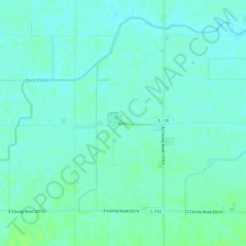 Kemp topographic map, elevation, terrain