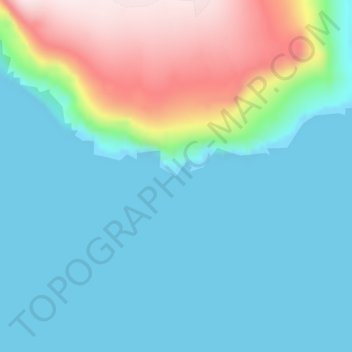 Cape York topographic map, elevation, terrain