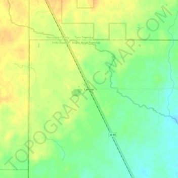 Lathrop topographic map, elevation, terrain