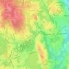 Anthony topographic map, elevation, terrain