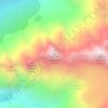 Mount Whataroa topographic map, elevation, terrain