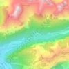 Le Lac topographic map, elevation, terrain