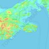 Xigang topographic map, elevation, terrain