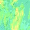 Partry topographic map, elevation, terrain