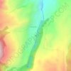 Cascada Condor Machay topographic map, elevation, terrain