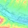 Gaozhai topographic map, elevation, terrain