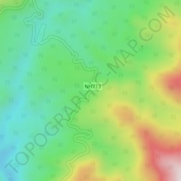 Deed topographic map, elevation, terrain