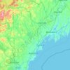 Cumberland topographic map, elevation, terrain