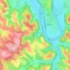 Cabazat topographic map, elevation, terrain