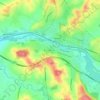 Les Maures topographic map, elevation, terrain