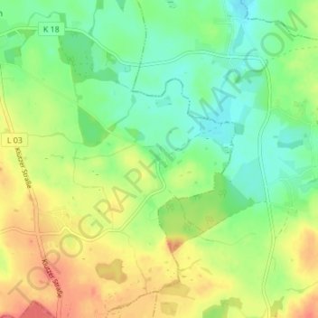 Parin topographic map, elevation, terrain