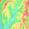Bunea Mare topographic map, elevation, terrain