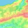 Kerliver topographic map, elevation, terrain