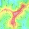 Painswick Beacon topographic map, elevation, terrain