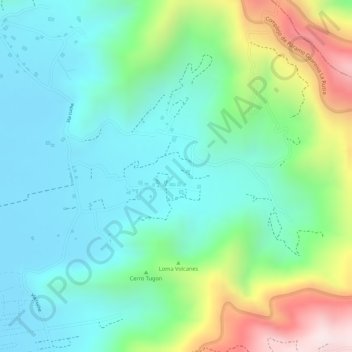 Valle de Cuche topographic map, elevation, terrain