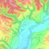 Pohangina topographic map, elevation, terrain