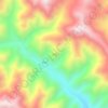 牙那 topographic map, elevation, terrain