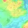 Le Mont Blanc topographic map, elevation, terrain