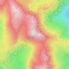 Bowfell topographic map, elevation, terrain
