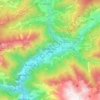 Andorra la Vella topographic map, elevation, terrain