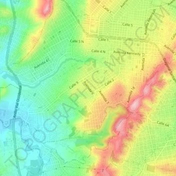 Niña Ceci topographic map, elevation, terrain