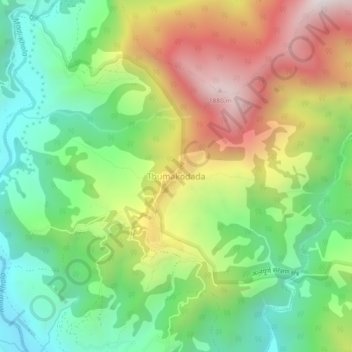 Yangjakot topographic map, elevation, terrain