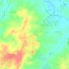 Le Puy Thareau topographic map, elevation, terrain