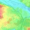 Üedeli topographic map, elevation, terrain