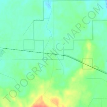 Pray topographic map, elevation, terrain