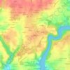 Kerfram topographic map, elevation, terrain