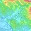Tres Ríos topographic map, elevation, terrain