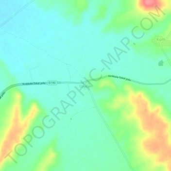 Ünalan topographic map, elevation, terrain