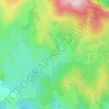 Bellecoste topographic map, elevation, terrain