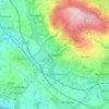 Horwich topographic map, elevation, terrain