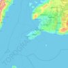 Panglao Island topographic map, elevation, terrain