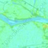 Brede topographic map, elevation, terrain