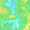Hawthorne topographic map, elevation, terrain