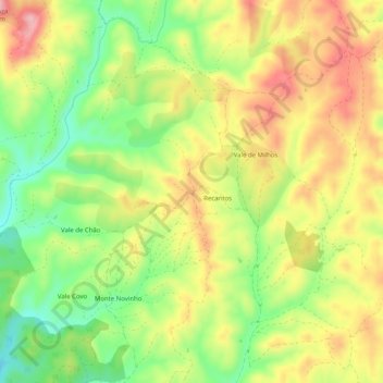 Serra topographic map, elevation, terrain