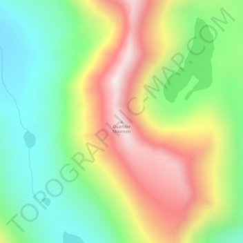 Quartzite Mountain topographic map, elevation, terrain