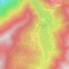 德尔贡村 topographic map, elevation, terrain