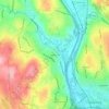 Bunker Hill topographic map, elevation, terrain