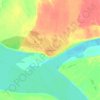 Туруханск topographic map, elevation, terrain