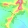 Denman Gap topographic map, elevation, terrain