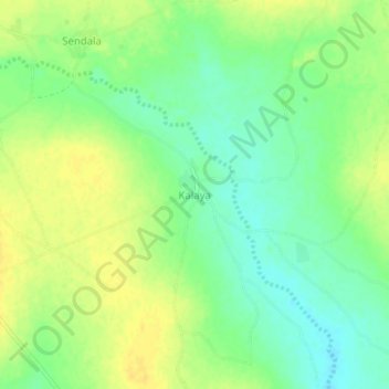 Kalaya topographic map, elevation, terrain