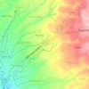 Semen topographic map, elevation, terrain