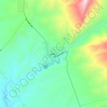 Degala topographic map, elevation, terrain