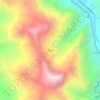Yube topographic map, elevation, terrain