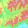 Lithgow topographic map, elevation, terrain