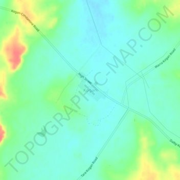 Kogan topographic map, elevation, terrain