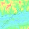 Melborne topographic map, elevation, terrain